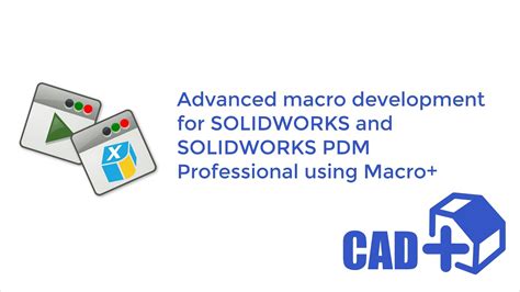 The focus of this course is on the fundamental skills and concepts needed to begin using the API to develop applications that can interact with SOLIDWORKS PDM. . Solidworks pdm vba